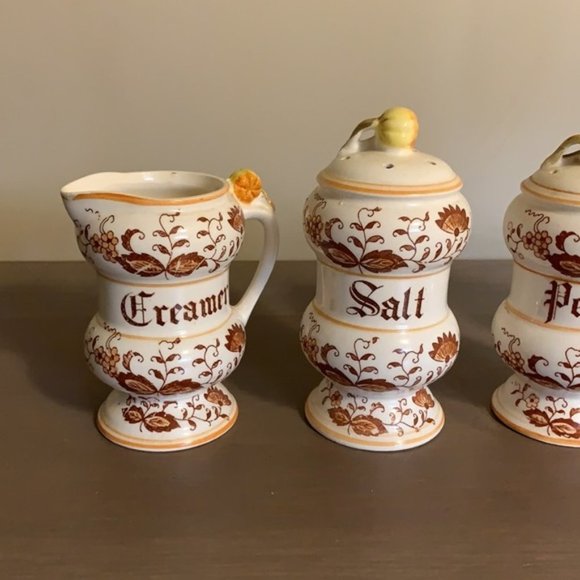 Vintage Creamer, Salt, Pepper, and Sugar Set - Picture 3 of 14
